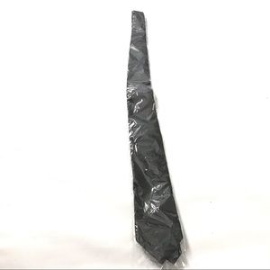 Spencer Men’s Tie Adjustable Black Poly Solid New